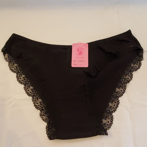 Lace Cotton Panties 6 Pair #006 - Picture 3 of 8